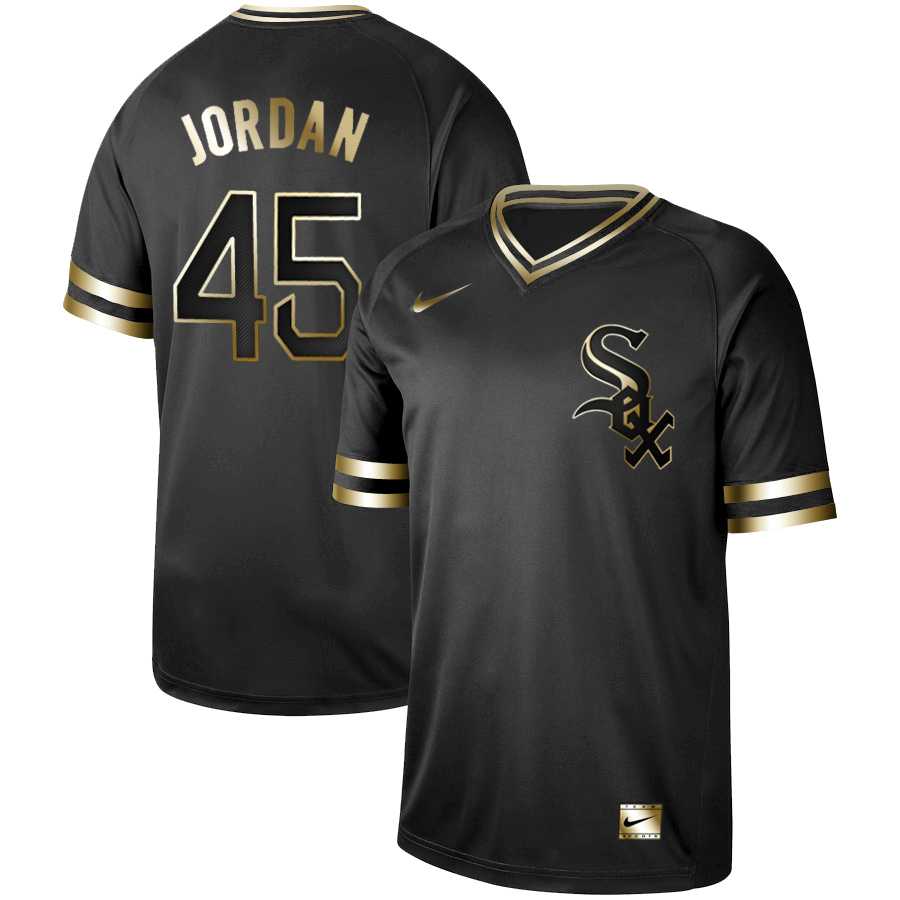 White Sox 45 Michael Jordan Black Gold Nike Cooperstown Collection Legend V Neck Jersey Dzhi,We sell and wholesale White Sox 45 Michael Jordan Black Gold Nike Cooperstown Collection Legend V Neck Jersey Dzhi on line form chian!